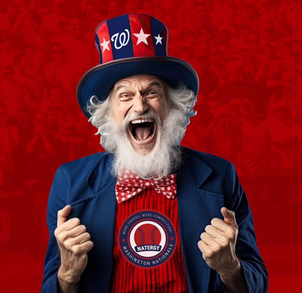 Uncle Sam cheering your Natergy on to motivate the Nationals.